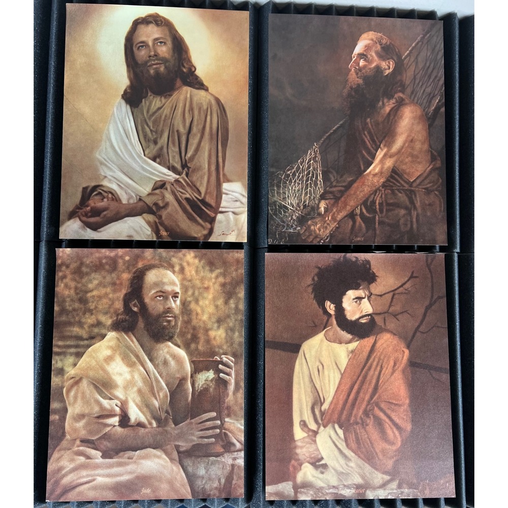 Vintage Art Reproductions Twelve Disciples & Christ Prints Sine Richards